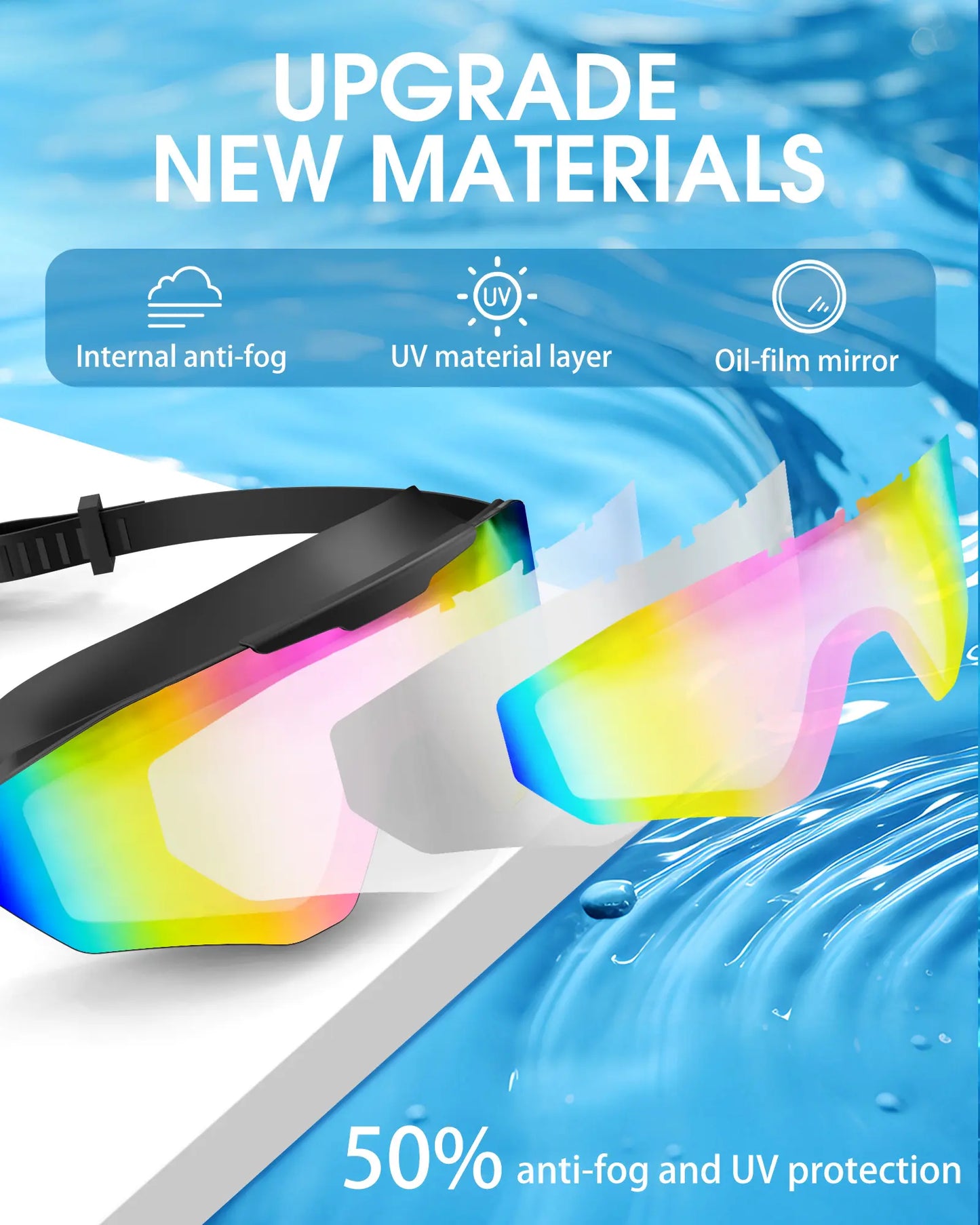 AquaVision swim goggles color option