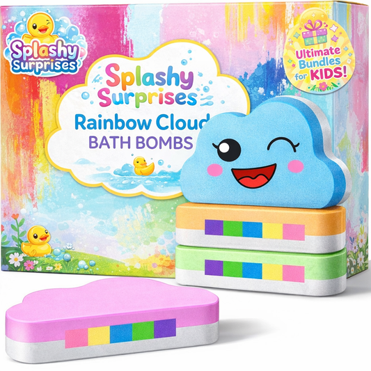 Rainbow Cloud Bath Salt Balls